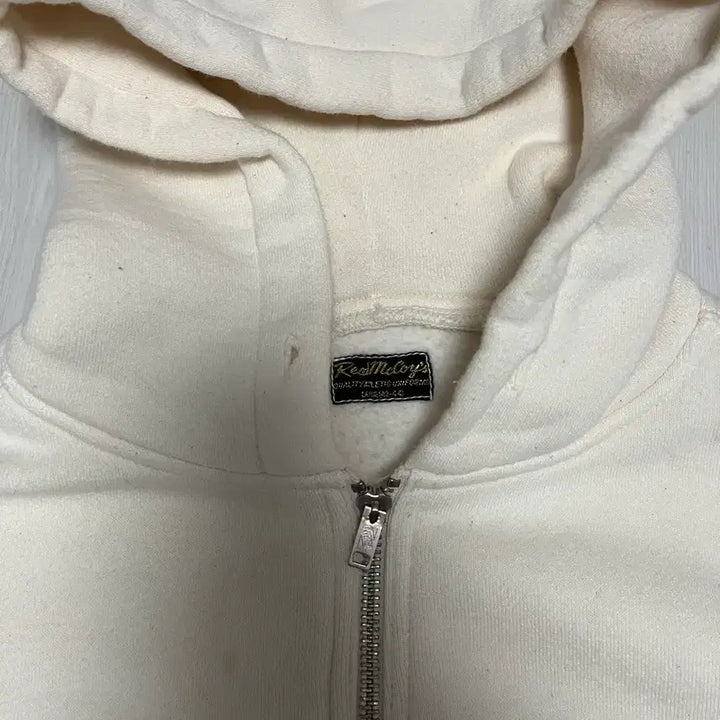 [BUNJANG] Real McCoy USMC Ivory Sweat Hoodie Zip-up / 리얼맥코이 미해병 usmc 아이보리 스웻 후드 집업