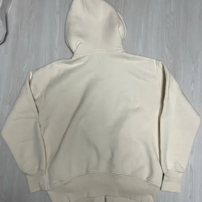 [BUNJANG] Real McCoy USMC Ivory Sweat Hoodie Zip-up / 리얼맥코이 미해병 usmc 아이보리 스웻 후드 집업