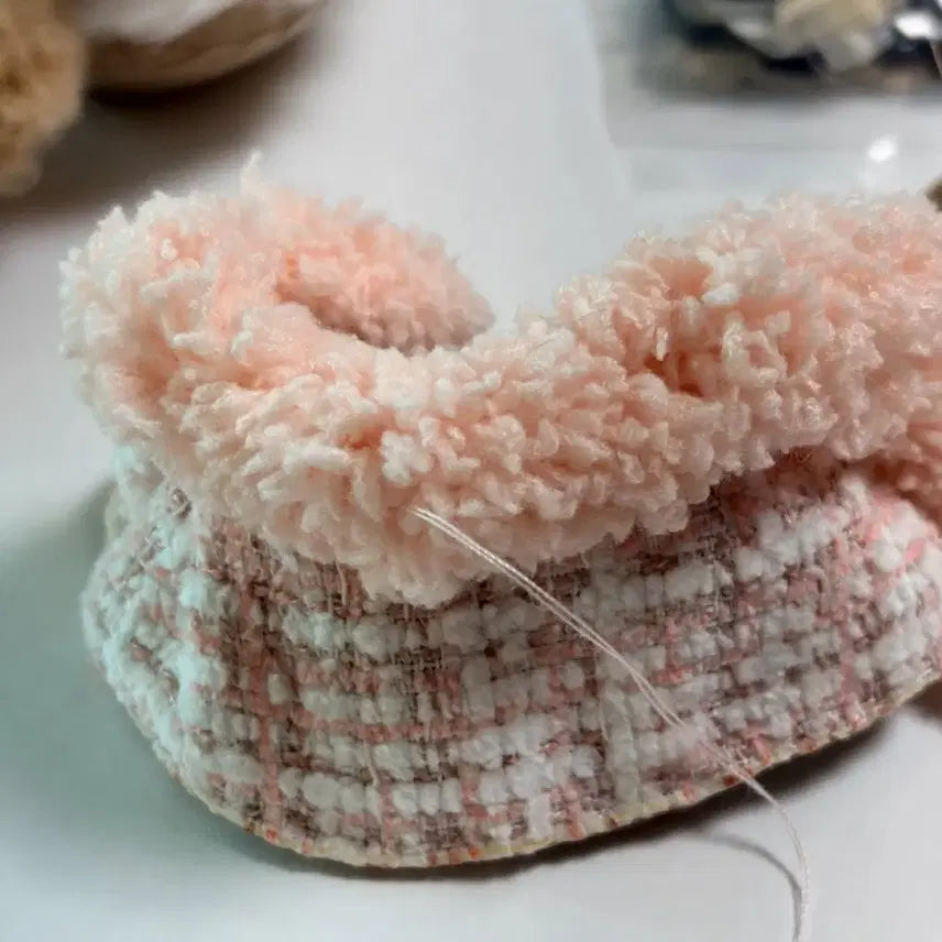 [SOLD OUT] 스컬판다 머핀 샤넬 핑크 트위드 커스텀 새제품