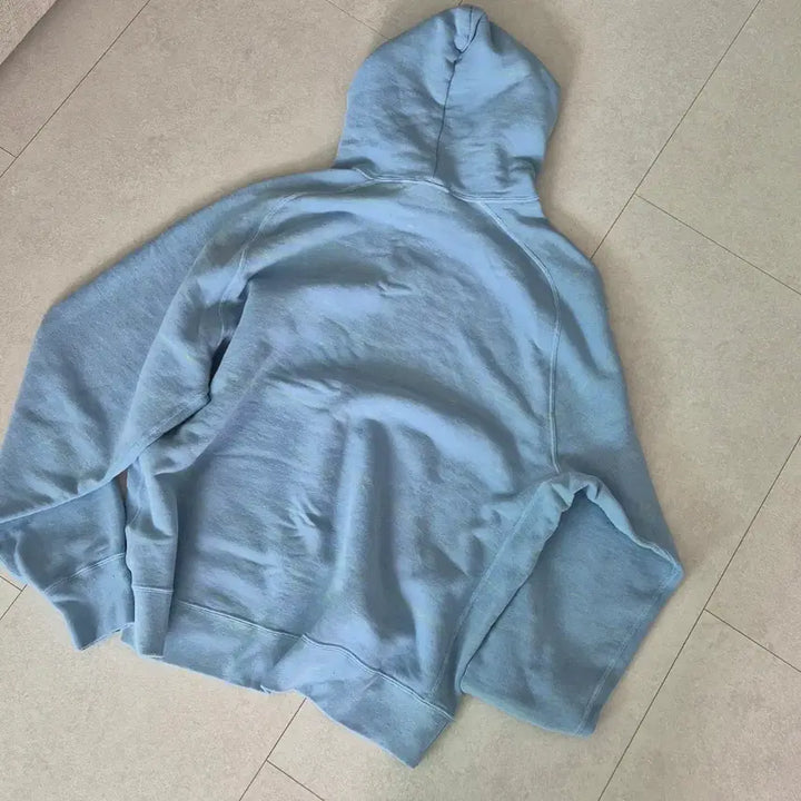 [BUNJANG] Moct Hoodie - Sky Blue Neon Detail - Size 100 / 목티 moct 후디 100사이즈