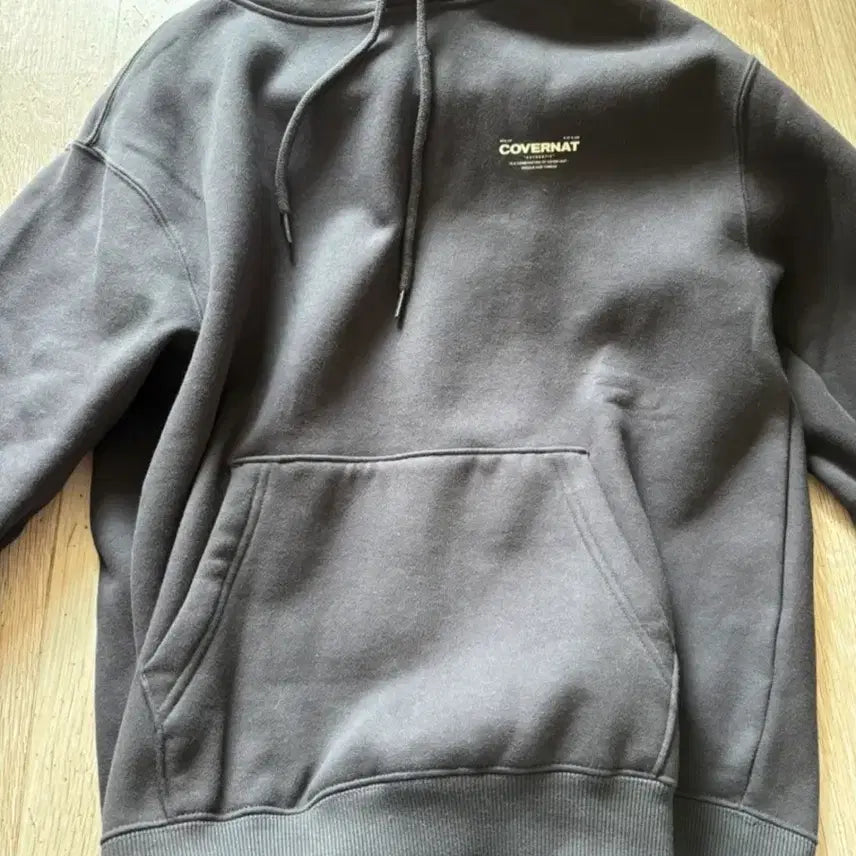[BUNJANG] COVERNAT Charcoal Hoodie (Size S) / COVERNAT 커버낫 후드티 차콜 s (택있음)