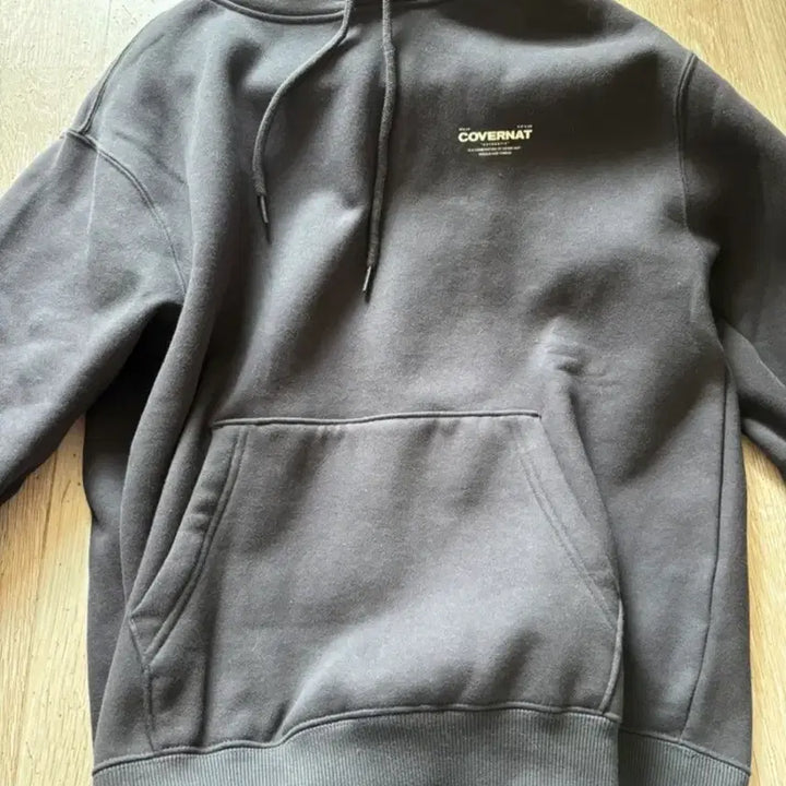 [BUNJANG] COVERNAT Charcoal Hoodie (Size S) / COVERNAT 커버낫 후드티 차콜 s (택있음)