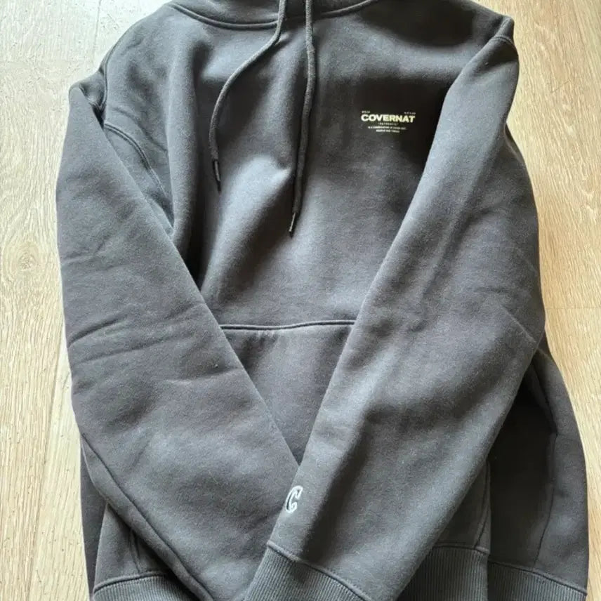 [BUNJANG] COVERNAT Charcoal Hoodie (Size S) / COVERNAT 커버낫 후드티 차콜 s (택있음)