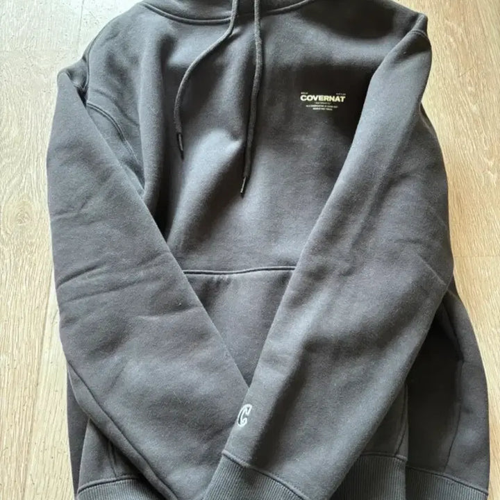 [BUNJANG] COVERNAT Charcoal Hoodie (Size S) / COVERNAT 커버낫 후드티 차콜 s (택있음)