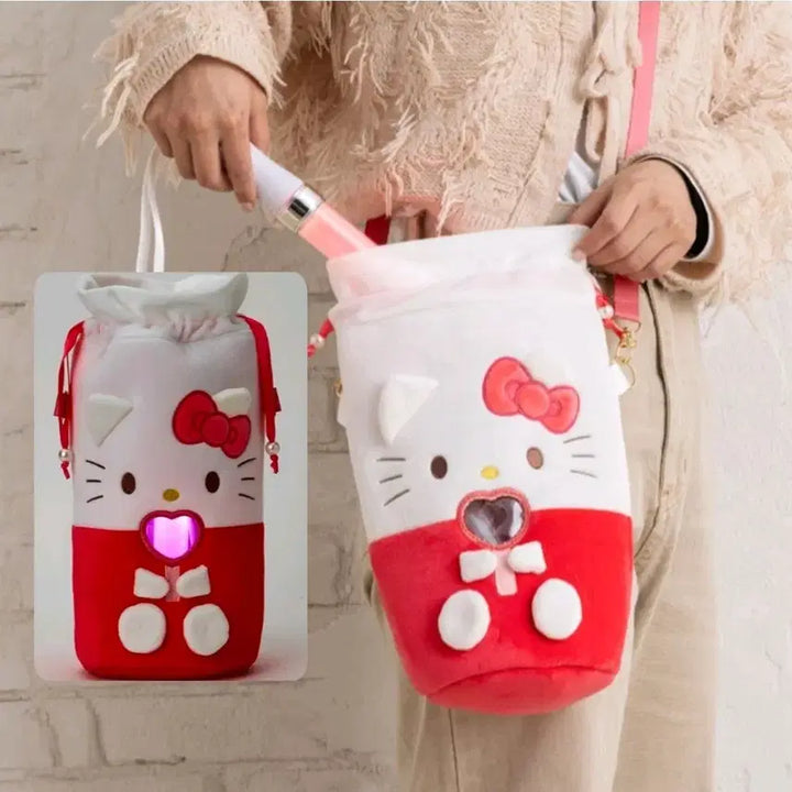 [BUNJANG] Sanrio Hello Kitty Idol Fanlight Pouch / 헬로키티 펜라이트, 응원봉 숄더 파우치 (엔조이 아이돌) 굿즈 휴대가방