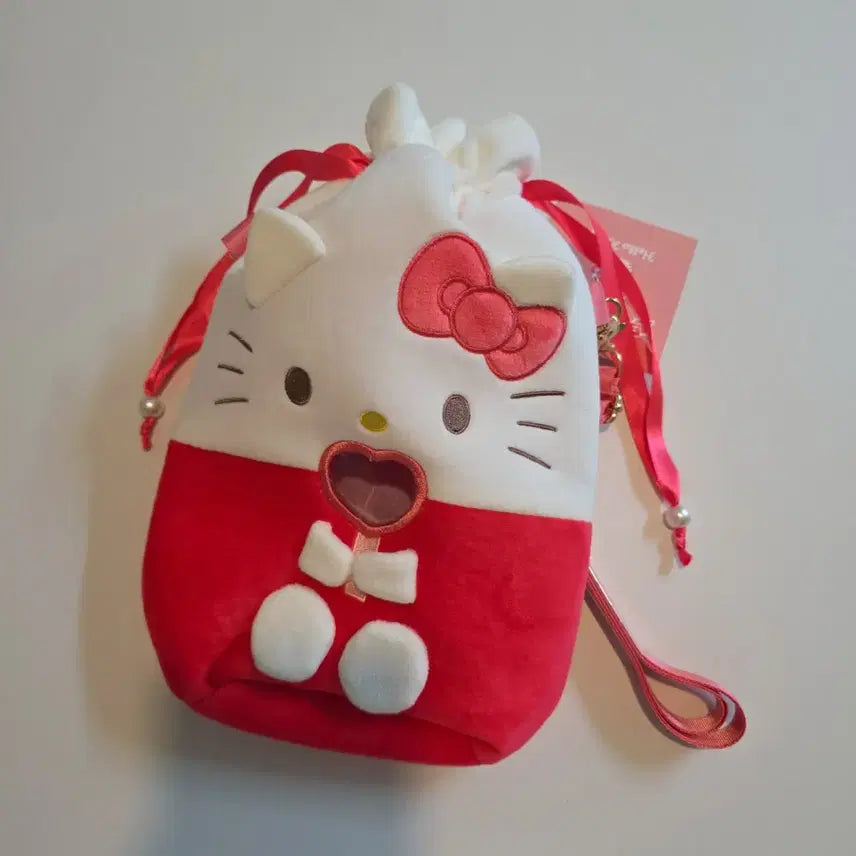 [BUNJANG] Sanrio Hello Kitty Idol Fanlight Pouch / 헬로키티 펜라이트, 응원봉 숄더 파우치 (엔조이 아이돌) 굿즈 휴대가방