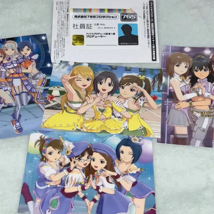 [BUNJANG] Idolmaster 765 Production Employee ID &amp; Photocard Bundle Set / 아이돌마스터 765 프로덕션 사원증 포토카드