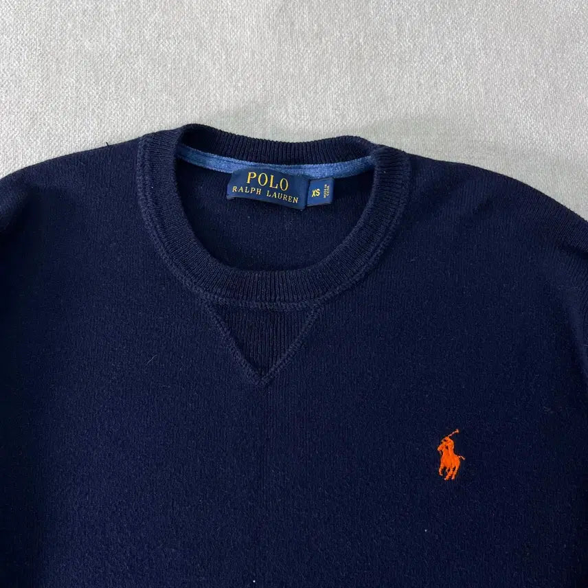 [BUNJANG] Polo Ralph Lauren Cotton Navy Knit Sweater / 95 폴로랄프로렌 코튼 네이비 니트