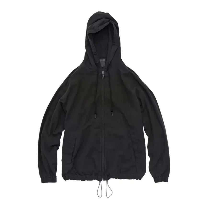 [BUNJANG] Polytelu Hoodie Used Black / (2) 폴리테루 집 후디 파카 유즈드 블랙