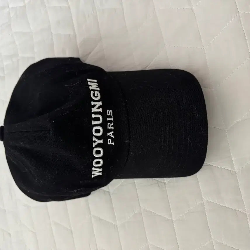 [BUNJANG] Wooyoungmi Paris Black Baseball Cap / 우영미 파리 블랙 볼캡