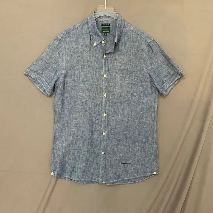 [SOLD OUT] L 헨리코튼 이탈리안 슬림핏 린넨 반팔 셔츠 남방