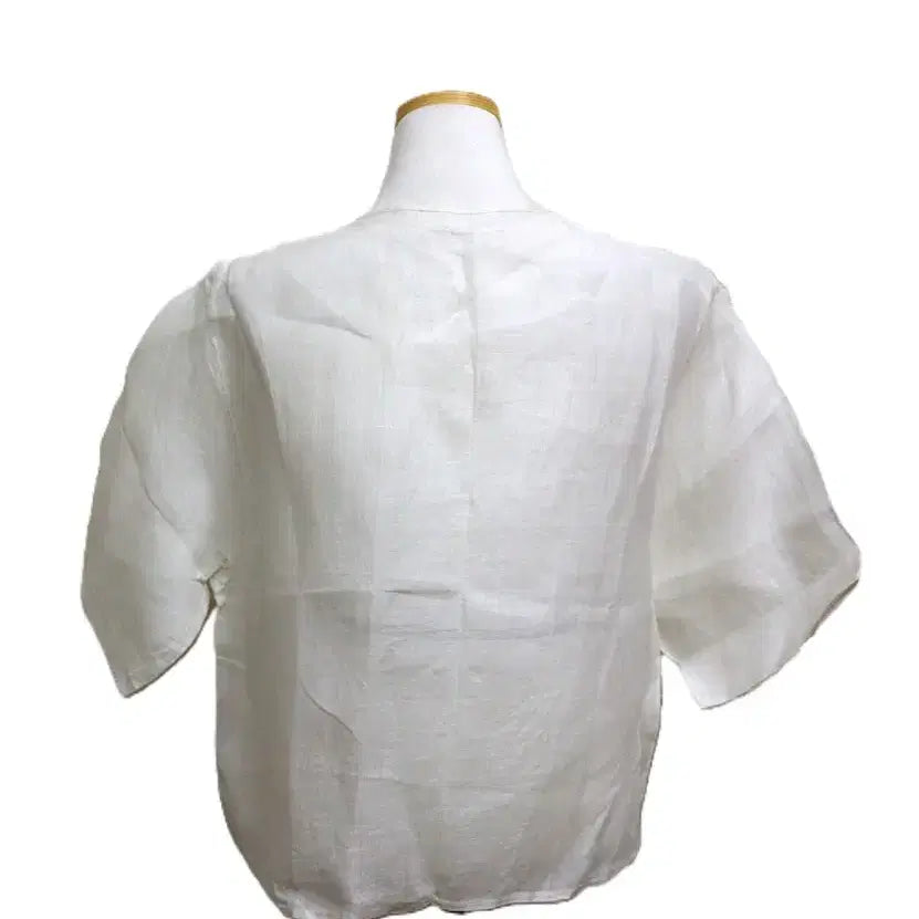 [BUNJANG] Z956 Embroidered Ramie Shirt (Women&