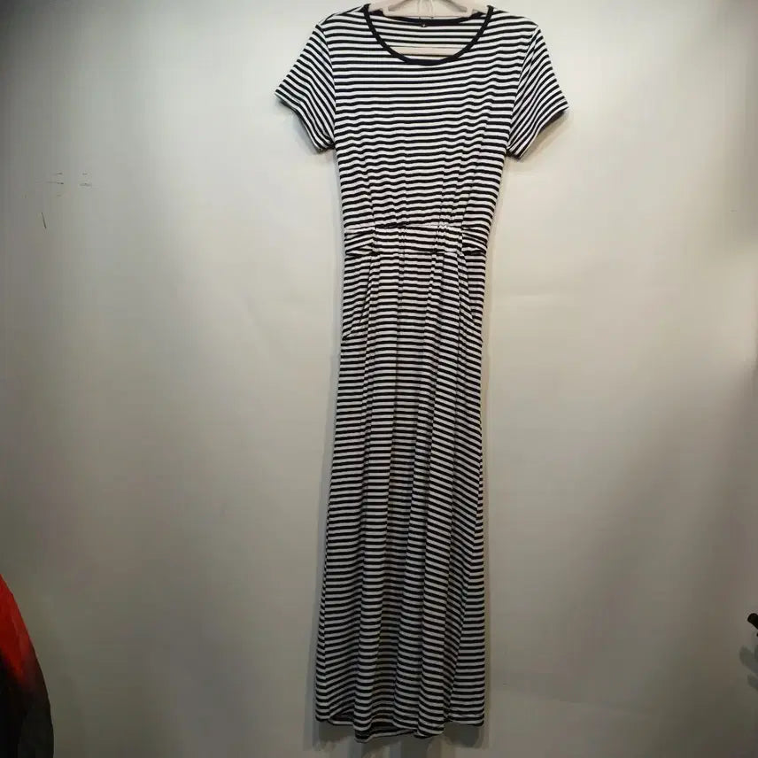 [BUNJANG] Striped Long Dress Summer 75 / 스트라이프 롱 원피스 반팔 75사이즈 여름  63346