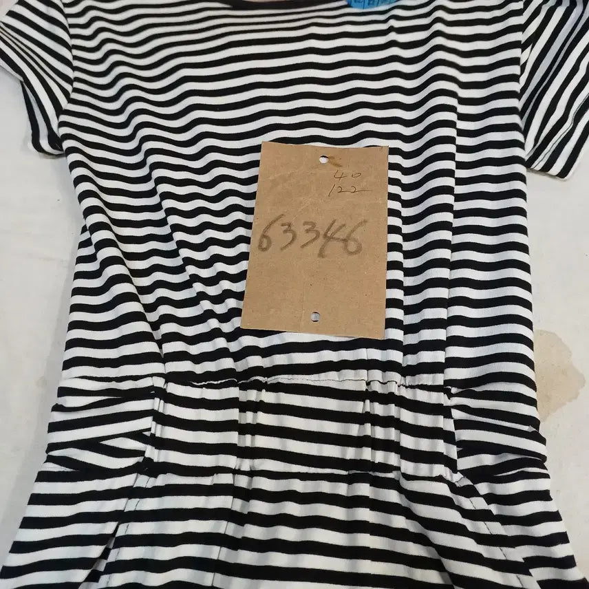 [BUNJANG] Striped Long Dress Summer 75 / 스트라이프 롱 원피스 반팔 75사이즈 여름  63346