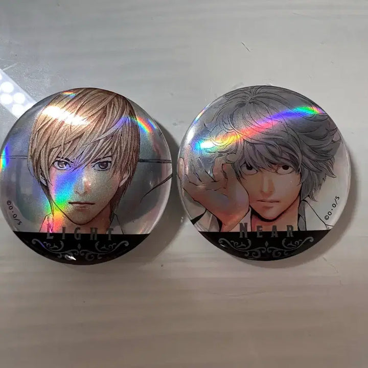 [BUNJANG] Death Note Light Yagami &amp; Near Can Badge Bundle Set / 데스노트 야가미 라이토 니아 캔뱃지 일괄판매