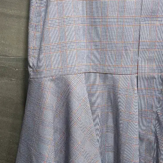 [BUNJANG] JUCY JUDY Checkered Asymmetrical Skirt / JUCY JUDY쥬시쥬디, 체크 패턴 언발란스 훌스커트 28