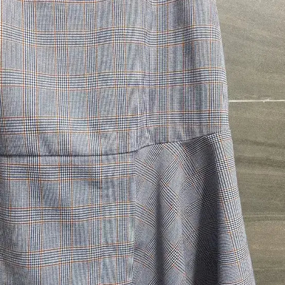 [BUNJANG] JUCY JUDY Checkered Asymmetrical Skirt / JUCY JUDY쥬시쥬디, 체크 패턴 언발란스 훌스커트 28