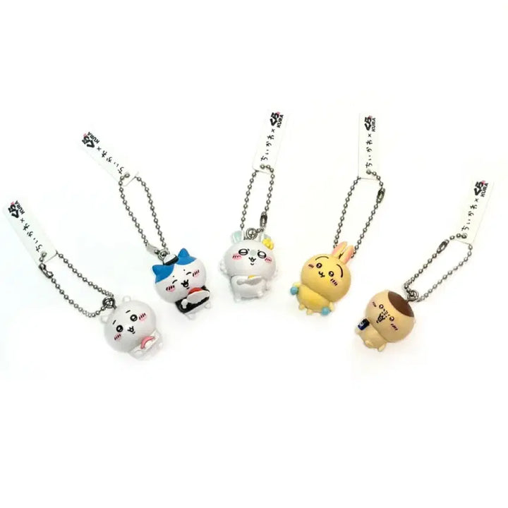 [BUNJANG] Chiikawa Kurazushi Collaboration Keyring Set / 치이카와 쿠라스시 키링 가챠 (풀세트, 새상품)