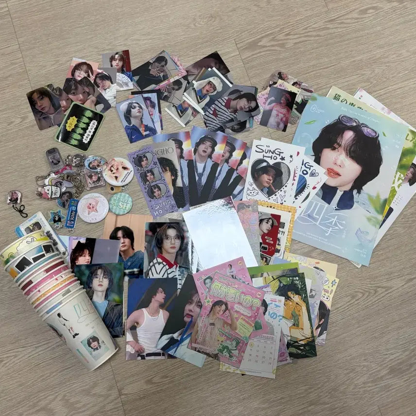 [BUNJANG] ATEEZ Seonghwa Birthday Cafe Non-Official Goods Bundle Set / 보넥도 성호 생일카페 비공굿 대량 처분