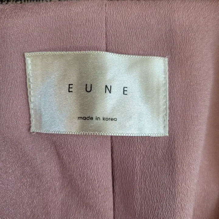 [BUNJANG] 으네 EUNE 체크 패턴 더블 버튼 크롭 자켓66 / 으네 EUNE 체크 패턴 더블 버튼 크롭 자켓66