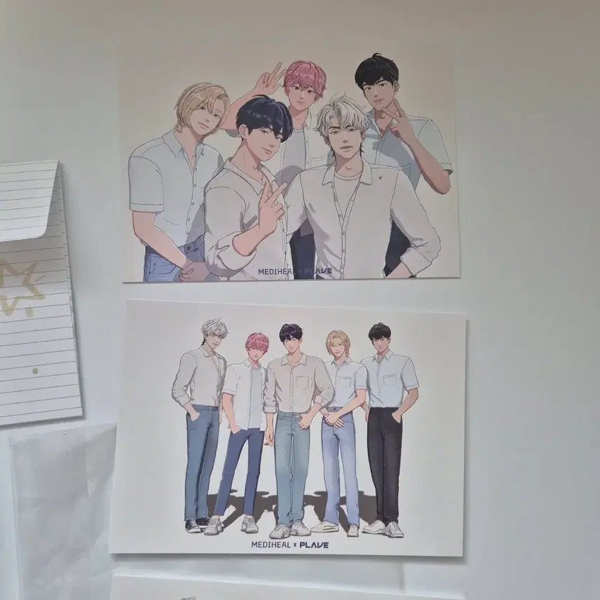 [BUNJANG] PLAVE Mediheal Postcard and Tin Case Bundle Set / 플레이브 메디힐 엽서,틴케이스 일괄