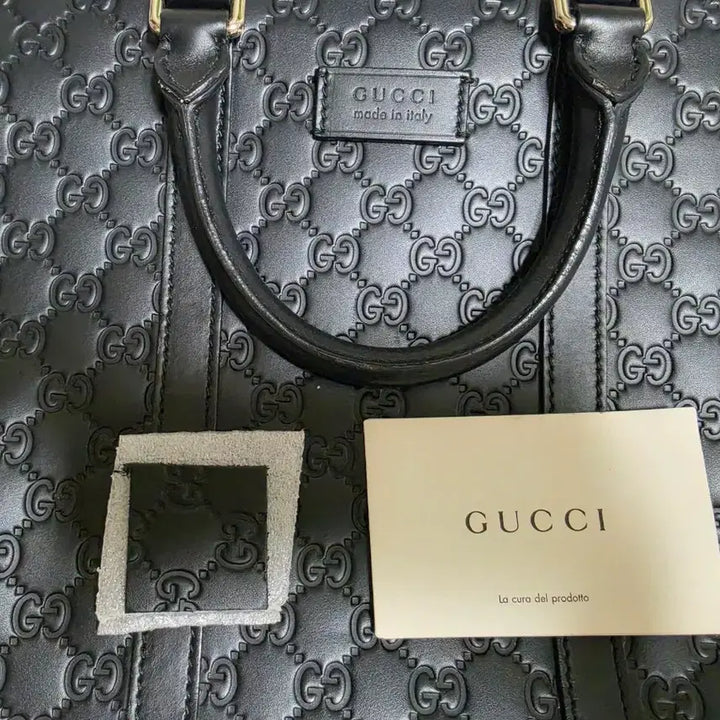 [BUNJANG] Gucci Sima Leather Black Tote Bag / 구찌 시마 레더 블랙 토트백