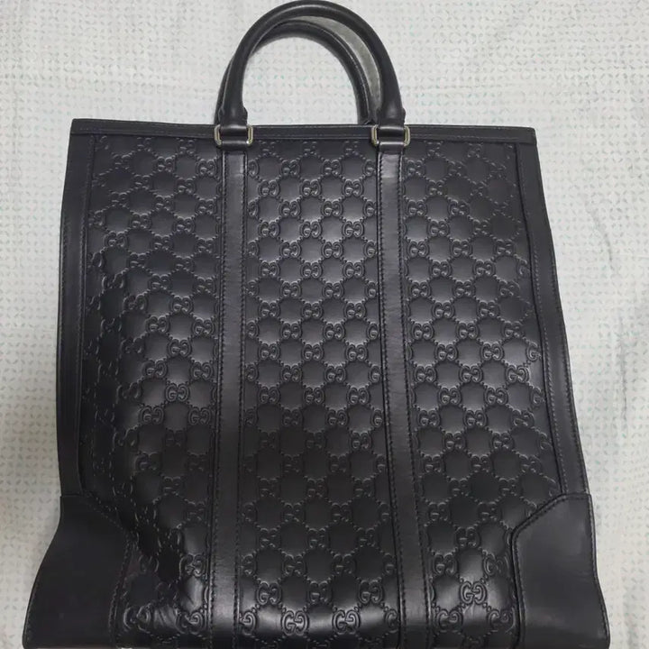 [BUNJANG] Gucci Sima Leather Black Tote Bag / 구찌 시마 레더 블랙 토트백