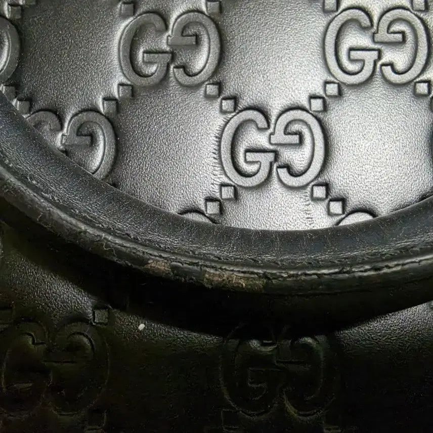 [BUNJANG] Gucci Sima Leather Black Tote Bag / 구찌 시마 레더 블랙 토트백
