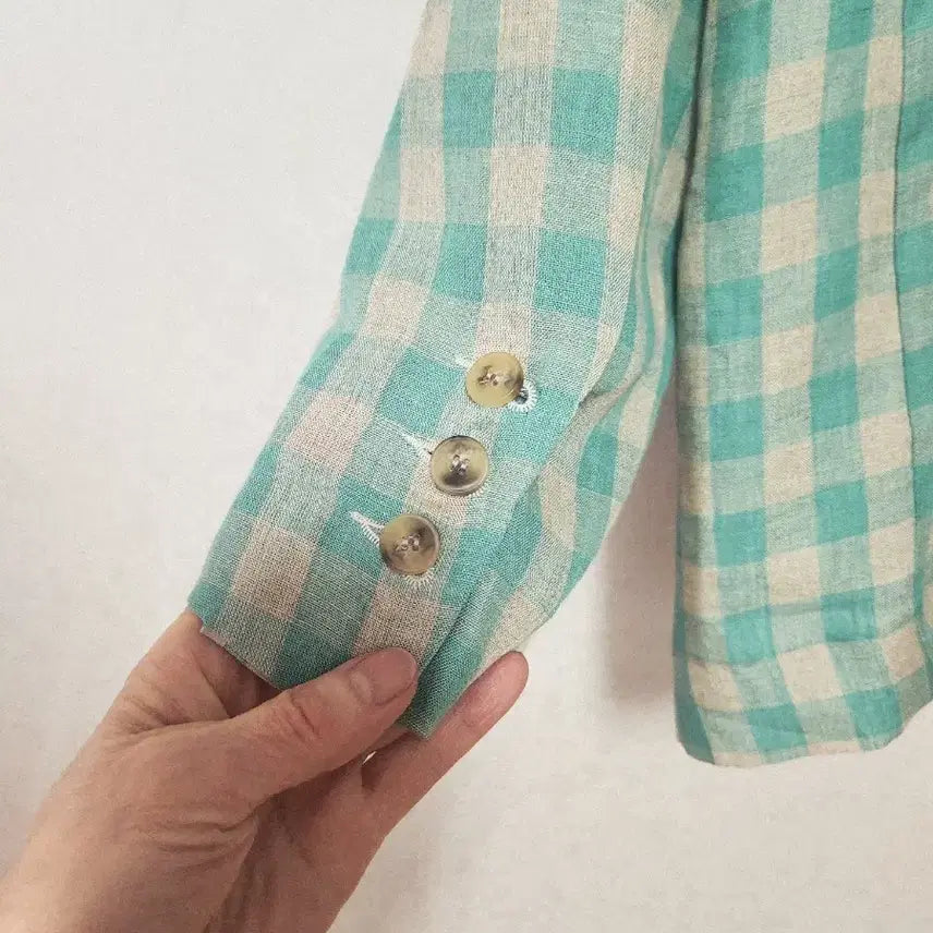 [BUNJANG] ZTCK Check Pattern Linen Jacket / ZTCK 체크패턴 마자켓(66~)