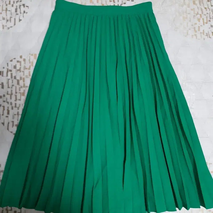 [BUNJANG] Mojo.S.F Green Pleated Skirt Size 66 / [모조에스핀] 초록색 플리츠 스커트 66