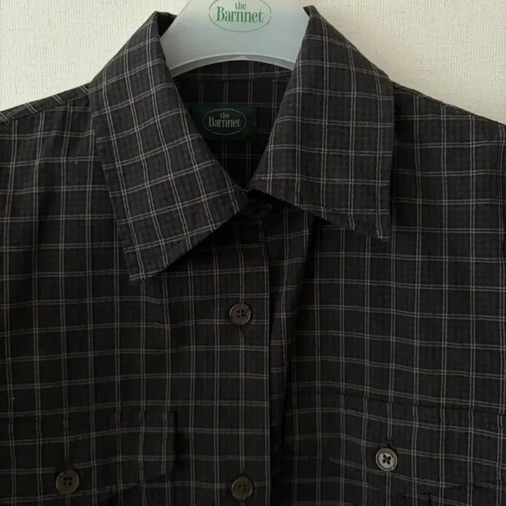 [BUNJANG] The Barnet Check Pocket Shirt (Small) / 더바넷 체크셔츠