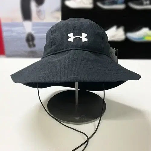 [BUNJANG] Under Armour Black Bucket Hat / 언더아머 블랙 벙거지 모자