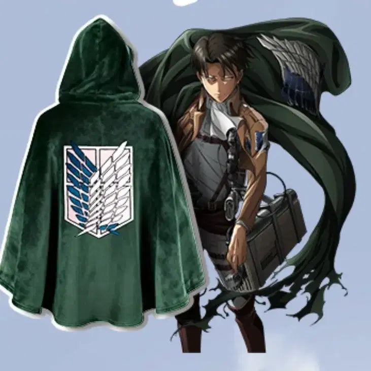 [BUNJANG] Frank Burger Attack on Titan Cape Blanket / 미개봉) 프랭크버거 진격의 거인 망토 담요
