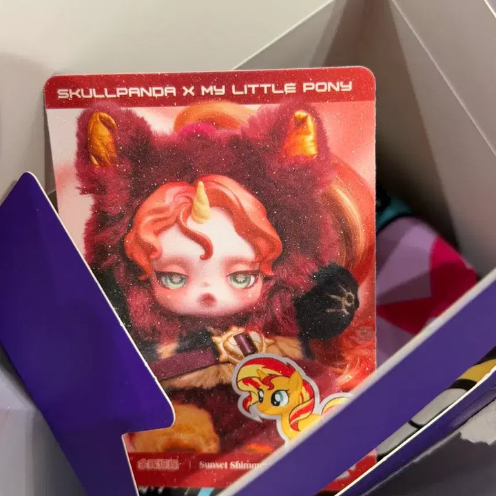 [BUNJANG] Pop Mart Skulls Panda x My Little Pony Sunset Shimmer Unsealed New Product / [정품]스컬판다 X 마이 리틀 포니 (선셋 시머)미개봉 새상품