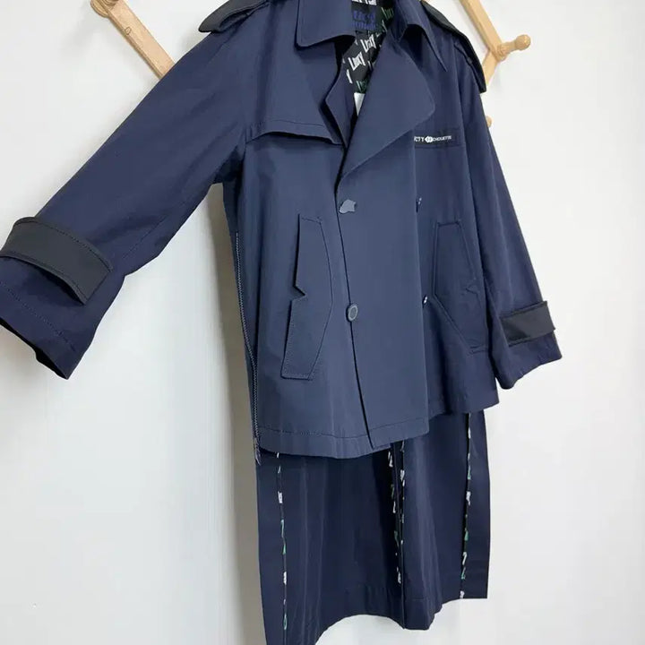 [BUNJANG] Lucky Chouette Asymmetric Trench Coat / 새상품 럭키슈에뜨 언발란스 트렌치