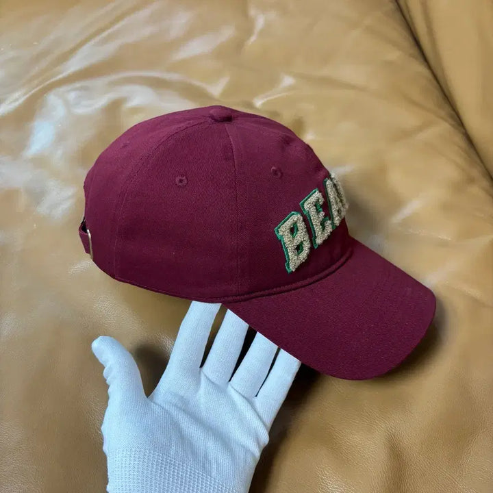 [BUNJANG] Beams 6-Panel Washed Burgundy Cap / Beams 빔스 빔즈 6패널 볼캡 모자 워시드 버건디