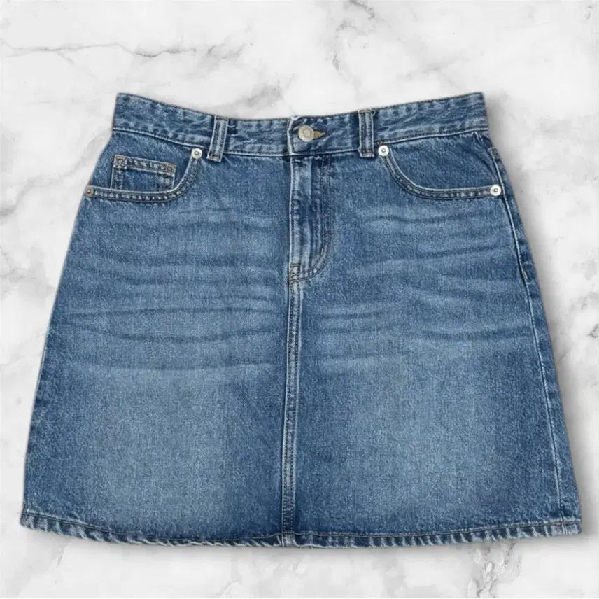 [BUNJANG] Topten Denim Mini Skirt / 탑텐 데님 면 미니 스커트 청치마 M28사이즈 55-66 정도