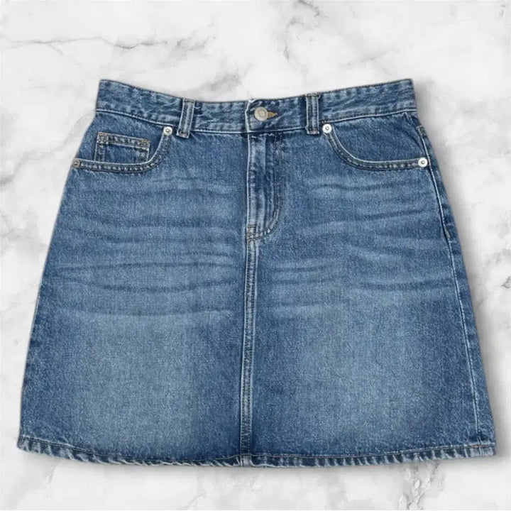 [BUNJANG] Topten Denim Mini Skirt / 탑텐 데님 면 미니 스커트 청치마 M28사이즈 55-66 정도