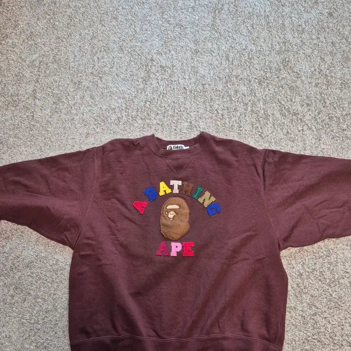 [BUNJANG] A BATHING APE Color Logo Sweatshirt / A BATHING APE 컬러 로고 맨투맨