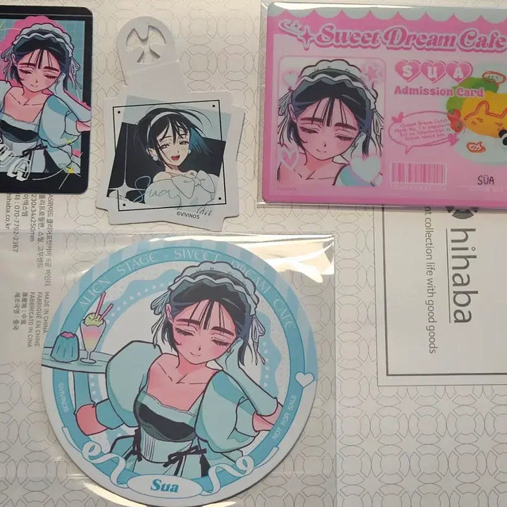 [BUNJANG] Ateez Sua Made Mini Pola Coaster Set / 에이스테 수아 메이드 카페 메이드증 코스터 세트