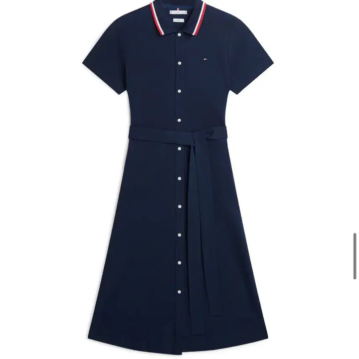 [BUNJANG] Tommy Hilfiger Navy Collar Dress XS / 타미힐피거 네이비 카라 원피스 xs사이즈