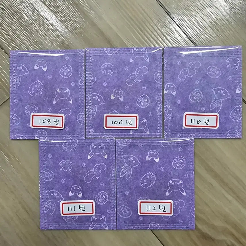 [BUNJANG] Pokemon TCG Pocket Piece Stickers Bundle Set / 포켓몬띠부씰  포켓피스108.109.110.111.112 미개봉
