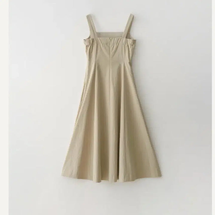 [BUNJANG] SIE Jane Square Line Dress (Raw Beige / M) / 시에(sie) 제인 스퀘어 라인 드레스 (로우 베이지 / M)