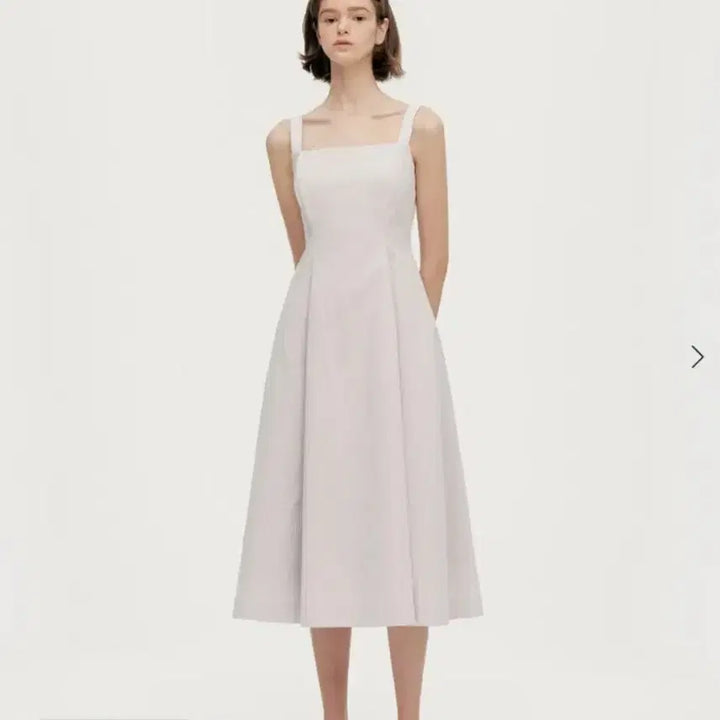 [BUNJANG] SIE Jane Square Line Dress (Raw Beige / M) / 시에(sie) 제인 스퀘어 라인 드레스 (로우 베이지 / M)
