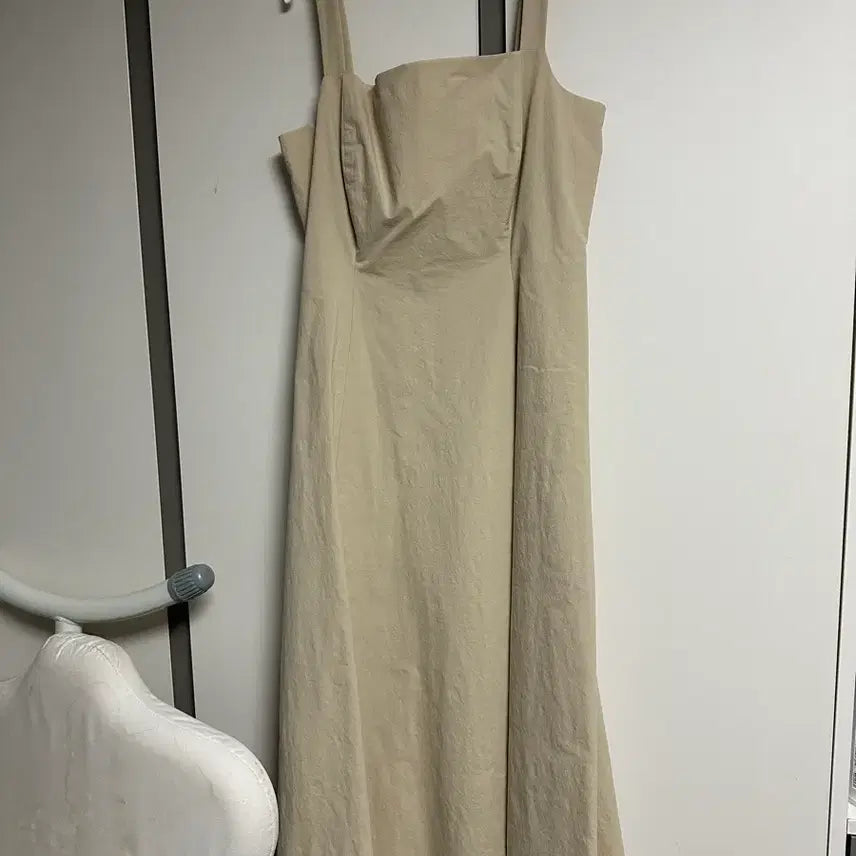 [BUNJANG] SIE Jane Square Line Dress (Raw Beige / M) / 시에(sie) 제인 스퀘어 라인 드레스 (로우 베이지 / M)