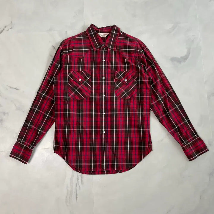 [SOLD OUT] 리바이스 빈티지 레드탭 빅요크 웨스턴 체크셔츠 펄스냅 M