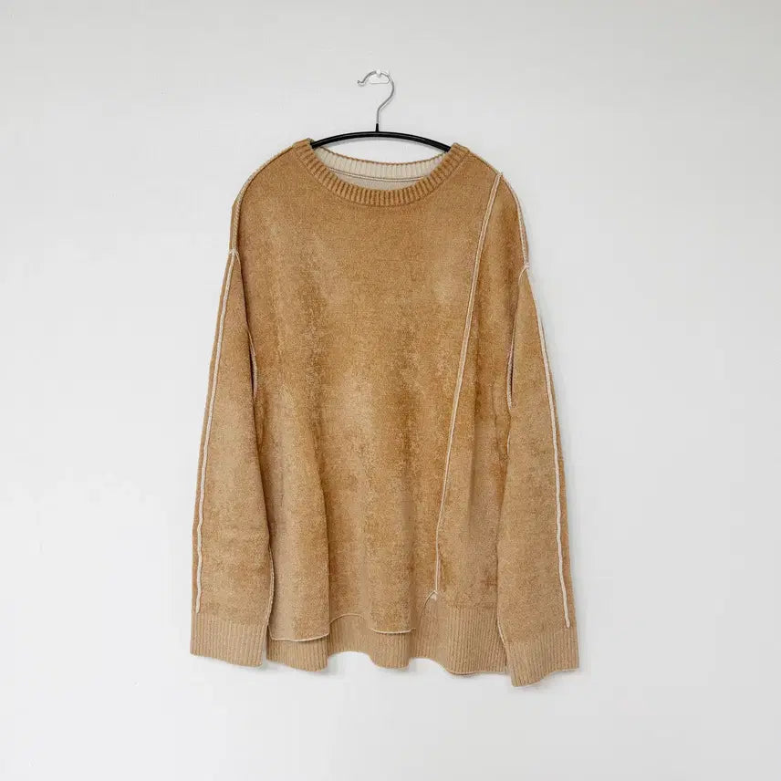[BUNJANG] Songzio Reversible Knit Sweater / [48] 송지오 리버시블 니트 브라운