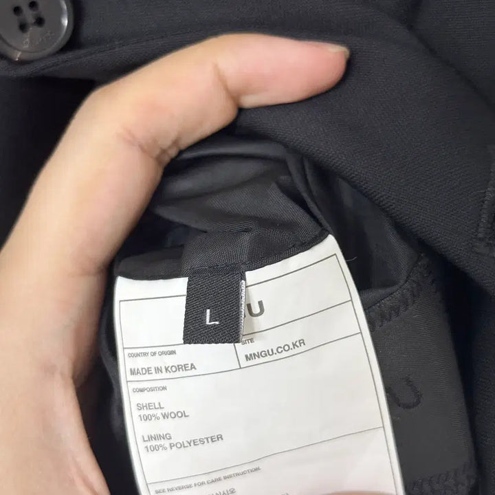 [BUNJANG] MNGU Standard 3-Button Jacket - Black / [L] MNGU 스탠다드 3버튼 자켓 블랙