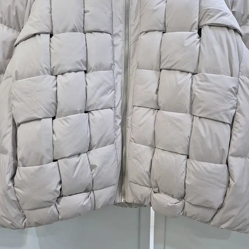 [BUNJANG] Marie Claire Intrecciato Duck Down Padded Jacket / 마리끌레르 인트레치아토 덕다운 패딩