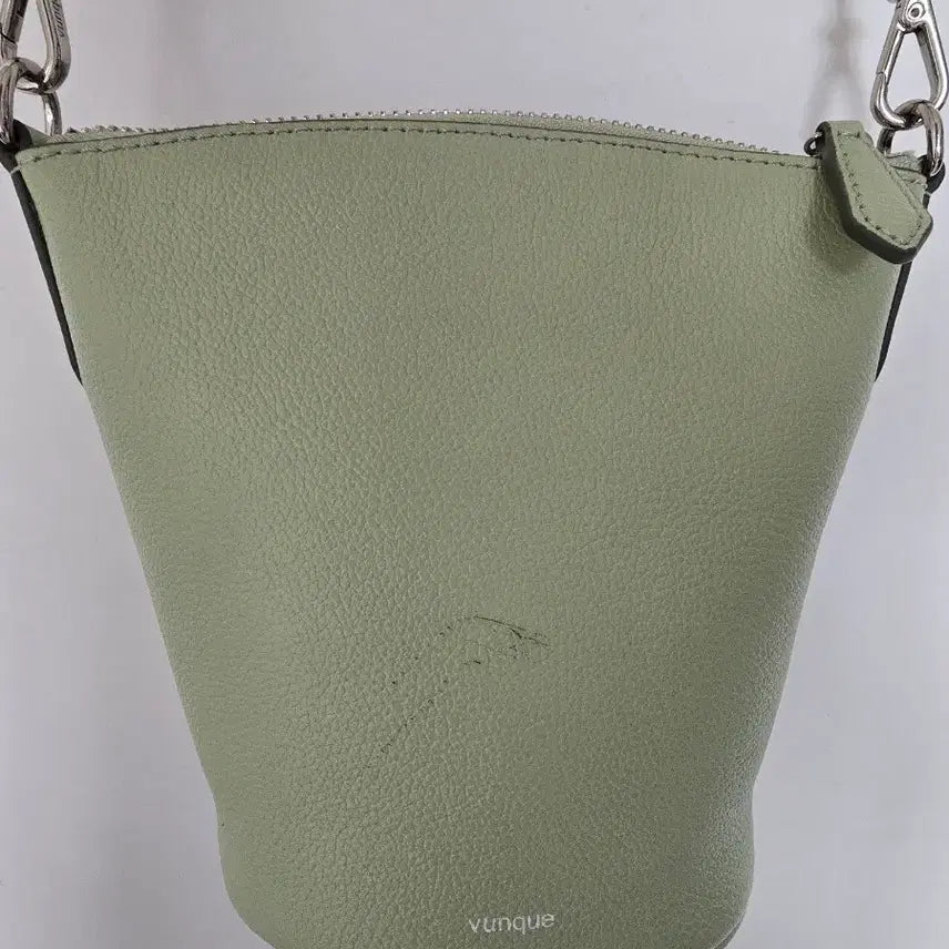 [BUNJANG] Vunque Leather Mini Bucket Bag Mint / 분크 가죽 미니버킷 민트색